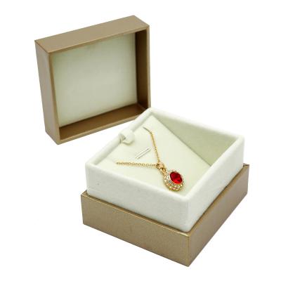 China High Quality Eco-Friendly Flannel Eco-Friendly Paper Jewelry Box Customized Color Jewelry Box Cardboard Boxes for sale