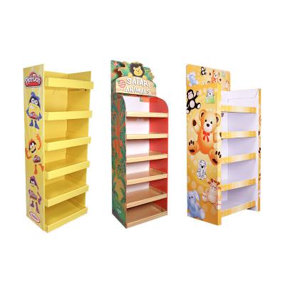 China Recycled Materials New Arrival High Quality Cardboard Display Corrugated Cardboard Table Top Display Stand for sale