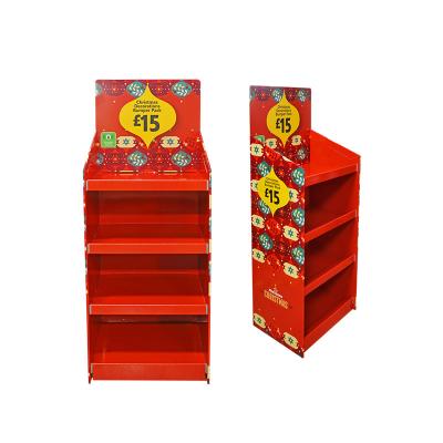 China Recycled Materials Hot Sale Custom Supermarket Countertops Display PDQ Cardboard Display Stand Product Product for sale