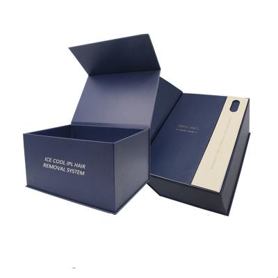 China Custom Logo Design Magnetic Closure Cardboard Recyclable Kraft Paper Box For Gift for sale