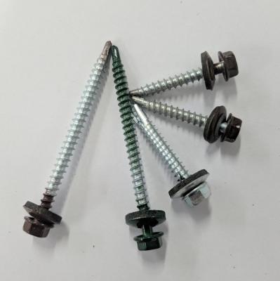 China Pan Self Drilling Screw Hex Head HDG Passivation Nickel Plated for sale