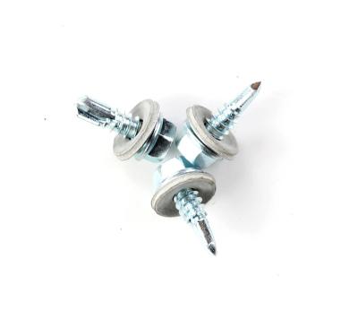 China China manufacturers din flat m3 m4 m6 5 flange hex head color painted self drilling capping screws for sale