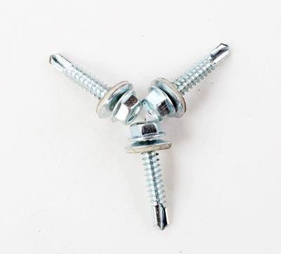 China Oval Hex Head Self Drilling Screw For Sheeting for sale