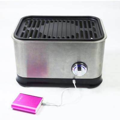 China Easily Assembled Smokeless Portable BBQ Grill Outdoor Charcoal - Take Anywhere BBQ Grill - USB Powered Fan for sale