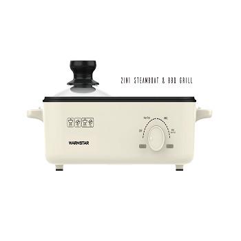 China UNIVERSAL ADJUSTABLE SIZE STEAMER POT & BARBECUE GRILL WITH NON-STICK INSIDE POT for sale