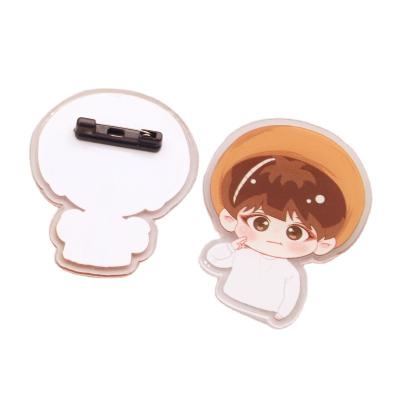 China Bangtan-boys TV Badge Acrylic Pin Badge For J-hope V Suga Jin Rap Monster Jimin Jung Kook Pin for sale