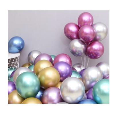 China Latex balloons new latex balloon wedding decoration birthday party home stage layout thick metal gold balloons for sale