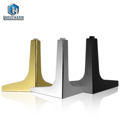 China Black Gold Modern Metal Sofa Leg Furniture Sofa Legs Metal Chrome Metal Furniture Accessories Legs For Sofas for sale