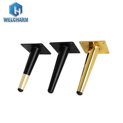 China Modern Widely Used Mental Furniture Legs Gold Sofa Metal Legs Black Furniture Legs For Tables for sale