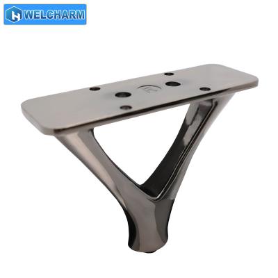 China Modern High Quality Product Custom Aluminum Sofa Leg Decorative Metal Legs Real For Furniture Legs for sale