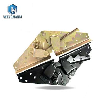 China Modern Furniture Accessories Adjustable Ratchet Folding Hinge Mechanism Folding Sofa Bed Mechanism for sale