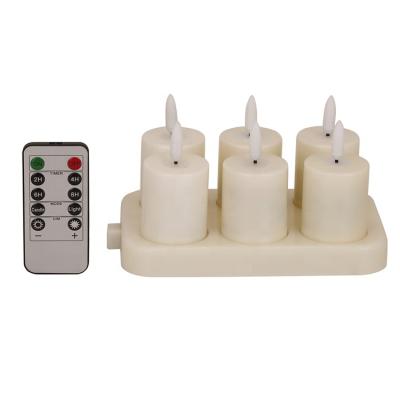 China Battery Real Paraffin Wax Flameless Hot Selling Hot Selling White Light Flameless Led Candle for sale