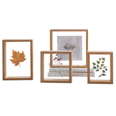 China Clear Plastic DIY Wedding Decor Plant Specimen Photo Frame+ECO-Friendly Mini Wooden Art Photo Frame DIY for sale