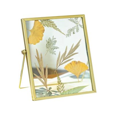 China Nordic DIY+ECO-Friendly DIY Glass Frame Plant Dried Flower Leaves Open Gift Specimens Frame Home Decor Photo Frames Ornaments Decoration for sale