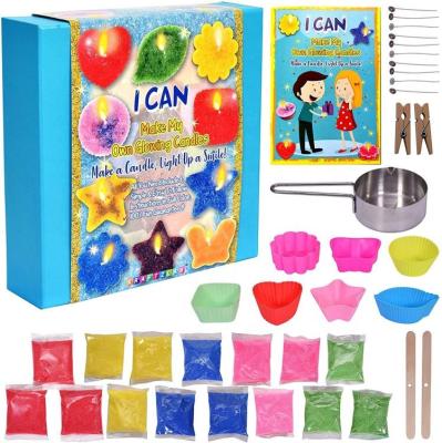 China Wholesale Luxury Scented Candle from Morden Amazon Jelly Wax Supplies Handmade DIY Making Kit Set for Kids for sale