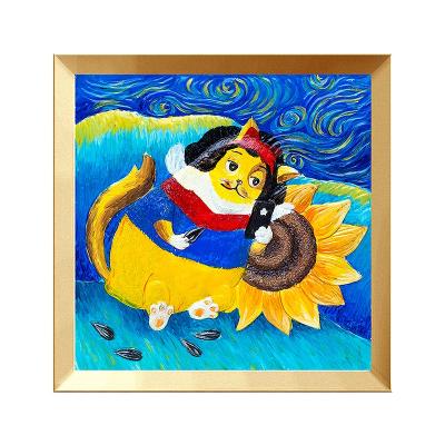 China Waterproof+ECO-Friendly Art Painting Kids Toy Customized Wholesale DIY Colors Filling 3D Cartoon Animal Painting For Decoration for sale