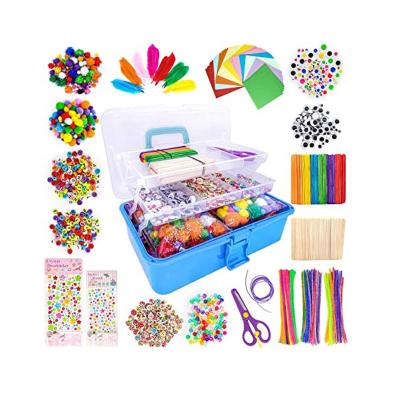 China 1500 Pcs Home Decor Art & Craft Supplies All In One Crafting Kit DIY Kids Crafts For Handmade Projects for sale