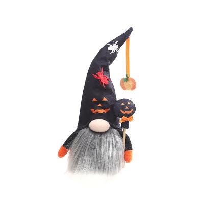 China Polyester /textile +stuff Halloween Ornaments Gnome Plush Doll Halloween Dwarf Dolls No Face Doll Ornaments Ornament Spider Bat Party Home Decor for sale