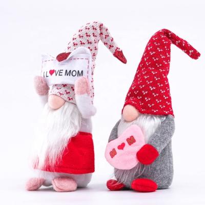 China Polyester /textile +stuff New Christmas Decorations Plush Beard Doll Ornaments Doll Old Man Faceless Ornaments for sale