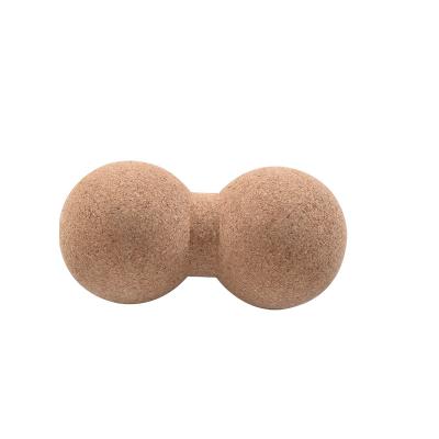 China Home Exercise Yoga Therapy Cork Massage Release Tool Cork Peanut Ball for sale