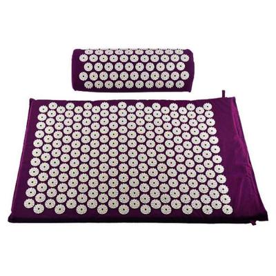 China Eco-friendly Healthy Fit Body Massage Acupressure Mat And Pillow Set for sale