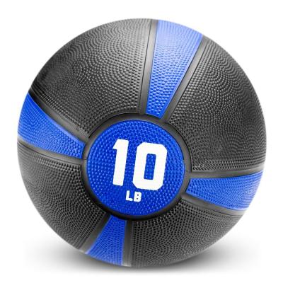 China New Design Gym Rubber Material 10LB Gym Rubber Medicine Ball for sale