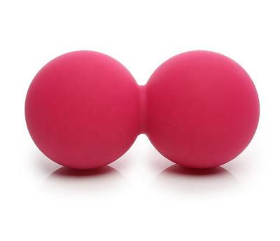 China Dual Therapy Silicone Peanut Ball Massage Fascia Ball Exercise Lacrosse Ball for sale