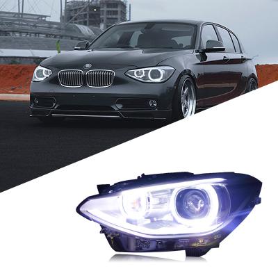 China Suitable for BMW 1 series F20 headlights with 1 series LED angel eyes high daytime running lights for sale