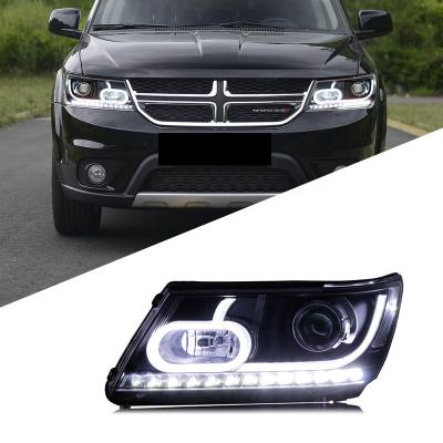 China For Dodge Coolway Headlight Assembly LED Flame Lens Xenon Headlight Daytime Running Light Turning Travel for sale