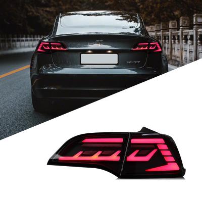 China Suitable for Tesla Model3 taillight assembly Model Y LED taillight modified flame turn signal MODEL Y (5YJY) for sale