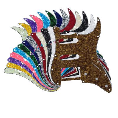 China HH Guitar Pickguard Colorful 11 ​​Hole 3 Ply HSS Scratch Plate St Pickguard For St Start Electric Guitars Parts Wholesale Price for sale