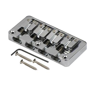 China wholesale high quality adjustable bridge Bass Guitar Bridge professional in 4 bridge double bass guitar guitar parts for sale