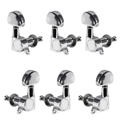 China Quality Chrome Tuning Pegs 3+3 Heads Lp Style Guitar Machine China Supplier Tuning Pegs For DIY Guitar Parts Online Shop for sale