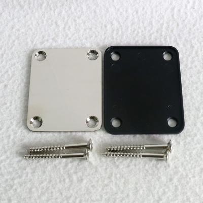 China Bolt On Guitar Neck Joint Plate Wholesale Neck Joint Plate Nickel Color Bolt For ST/TL Guitars With Screws And Gasket for sale