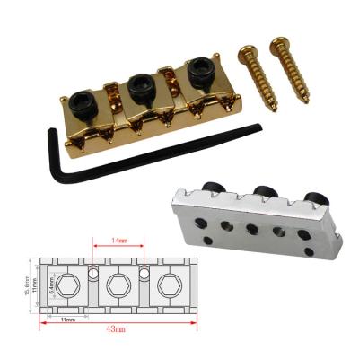 China 43MM metal guitar locking nut with string retainer bar for wholesale for sale