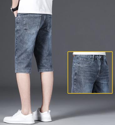 China Summer High Quality Warm Breathable Loose Fit Jeans Blue Shorts With Pocket For Men for sale