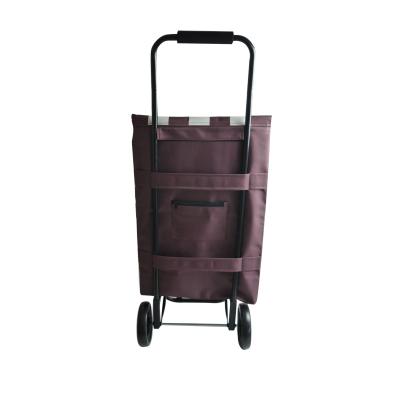 China High Quality Foldable Convenience Trolley Bags Supermarket Portable Customized Steel Shopping Trolley for sale