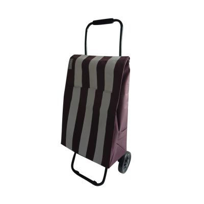 China High Quality Foldable Convenience Trolley Bags Supermarket Portable Customized Steel Shopping Trolley for sale