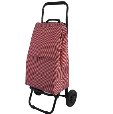 China High Quality Foldable Convenience Trolley Bags Supermarket Portable Customized Shopping Trolley for sale