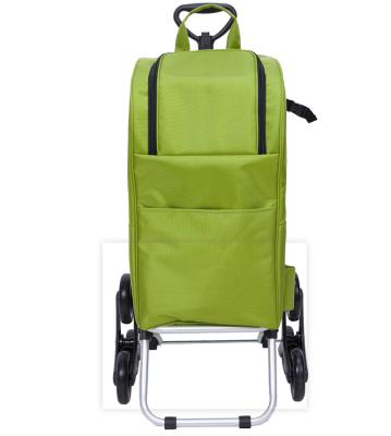 China Convenience Manufacturer Portable Shopping Trolley Bags Supermarket 6 Customized Wheels Riding Shopping Cart for sale