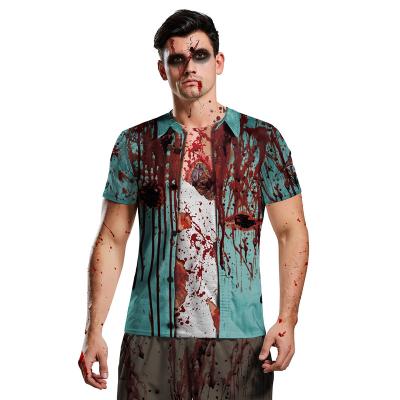 China Anti-Wrinkle Halloween Horror 3d Printed T-Shirt for sale