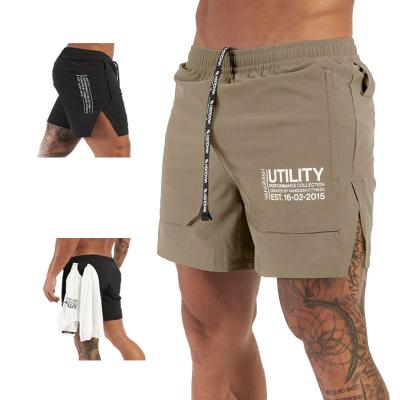 China Anti-Wrinkle Fitness Shorts Men 2 In 1 Shorts Mens Running Shorts for sale