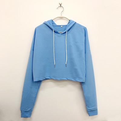 China QUICK DRY Crew Neck Off Shoulder Crop Top Hooded Sweatshirt Set For Women Long Sleeve Hoodie Wholesale Sweatshirts for sale