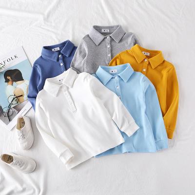 China QUICK DRY Kids Long Sleeve Polo Shirts Long Sleeve Polo Shirts For Kids for sale