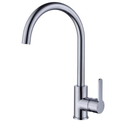 China Classic High Quality Metered Faucets Design Water Saver Polished Chrome Kitchen Faucet Lead Free Solid Brass Mixer Taps for sale