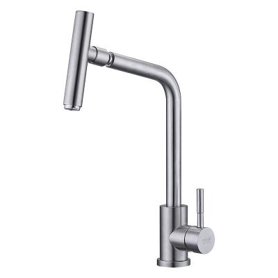 China Metered Faucets High Quality Foldable Stainless Steel Pot Filler Kitchen Mixer with Brushed Finish Deck Mounted Kitchen Tap Faucets for sale