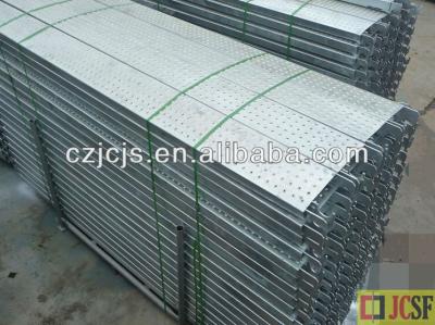 China Q195 or Q235 Pre-galvanized scaffold plank / steel platform / walking board for sale