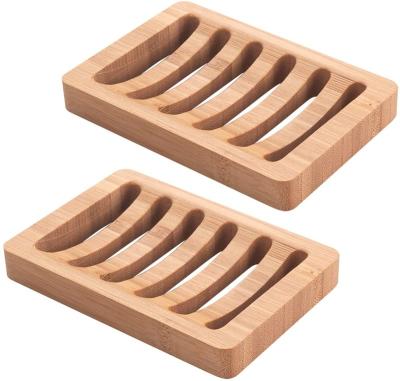 China Modern Cheap Handmade Soap Box , Natural Bamboo Bathroom Soap Dish Holder for sale