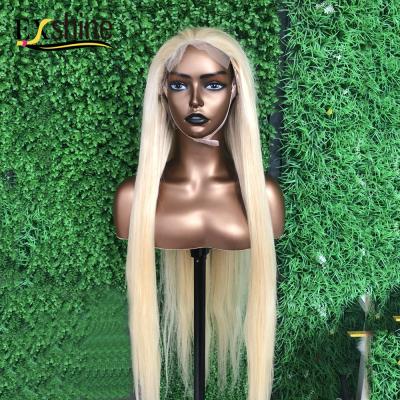 China Silky Straight Wave 613 Headband Wigs For Color Women Hair, Virgin Hd Cuticle Aligned Hair Lace Front Blonde Wig, Straight 613 Full Lace Wigs for sale