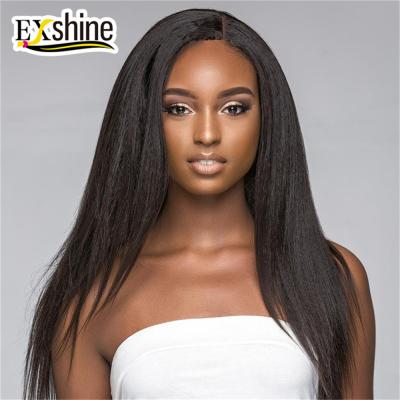 China Factory Direct Wholesale Yaki Curly Straight Yaki Hair, 100% Cuticle Aligned Indian Virgin Hair Bundles, Yaki Hair Weave For Women for sale